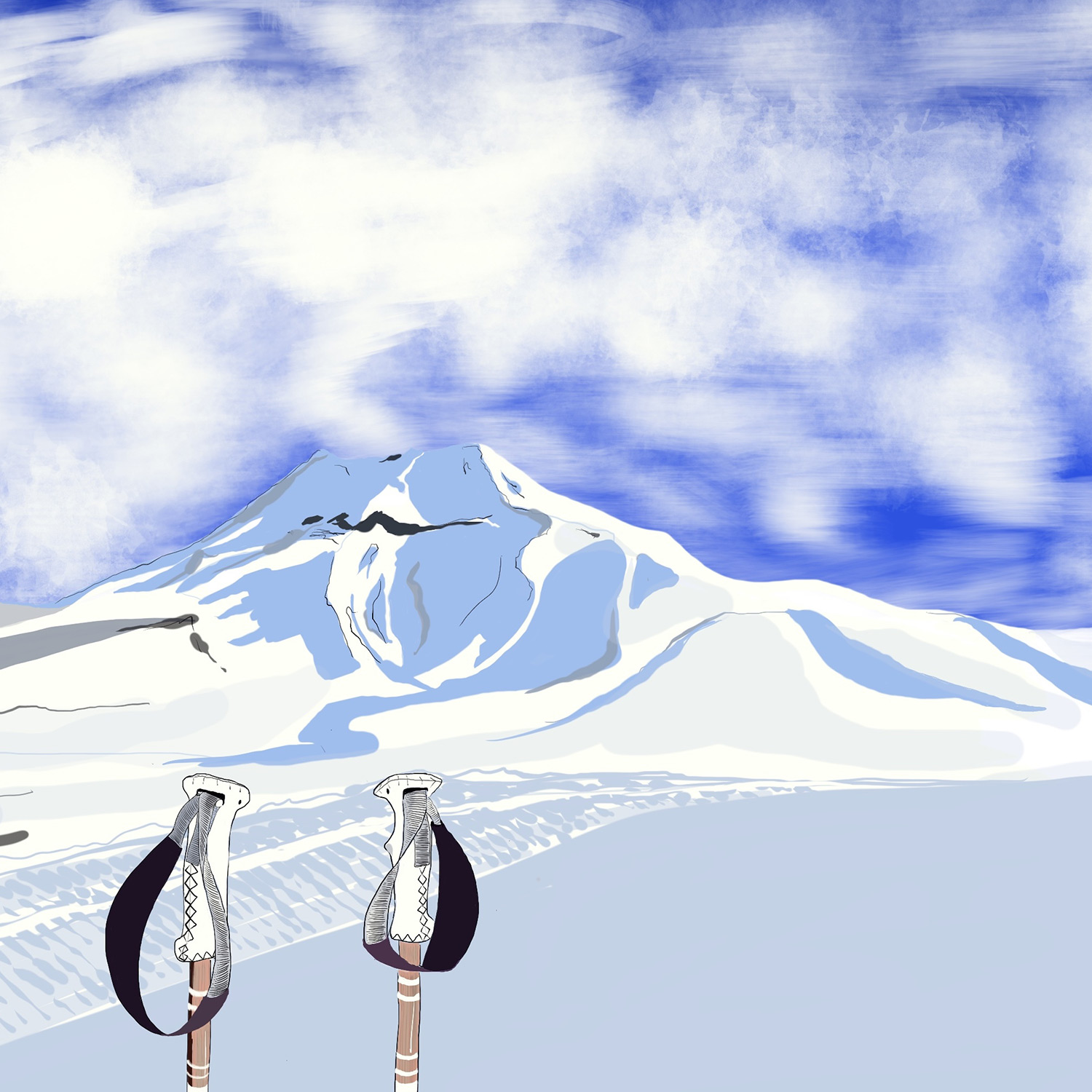 Volcano artprint