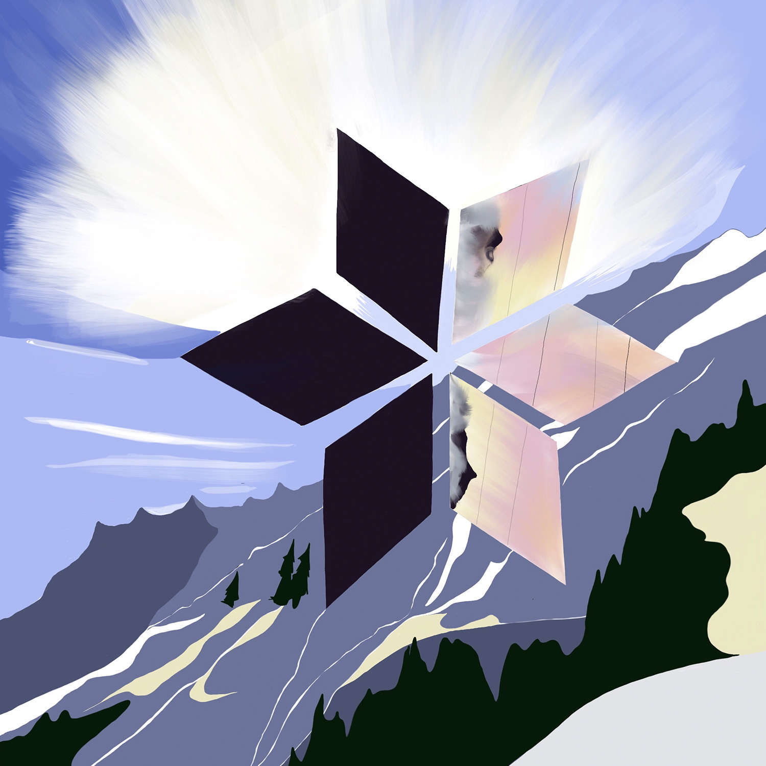 Snowflock design print